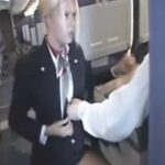 Stewardess gibt Handjob im Flugzeug